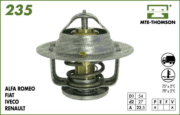 MTE-Thomson VT235.79 - Coolant thermostat / housing www.autospares.lv