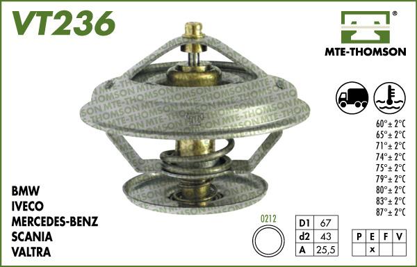 MTE-Thomson VT236.79 - Termostats, Dzesēšanas šķidrums www.autospares.lv