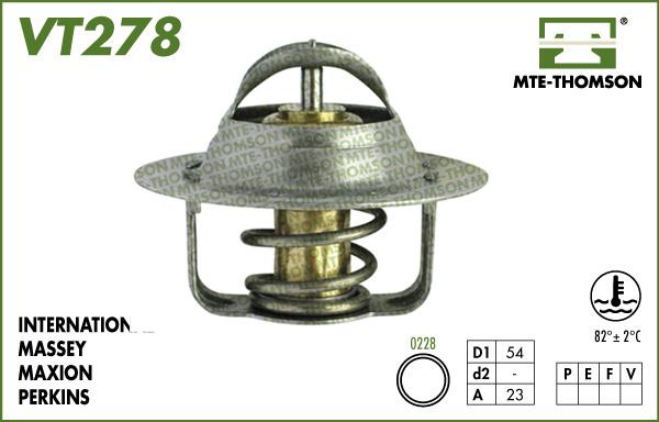 MTE-Thomson VT278.82 - Termostats, Dzesēšanas šķidrums autospares.lv