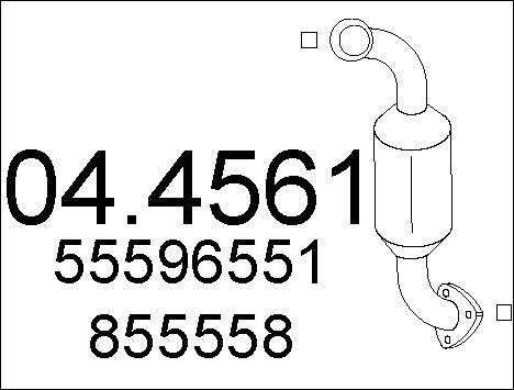 MTS 04.4561 - Katalizators www.autospares.lv