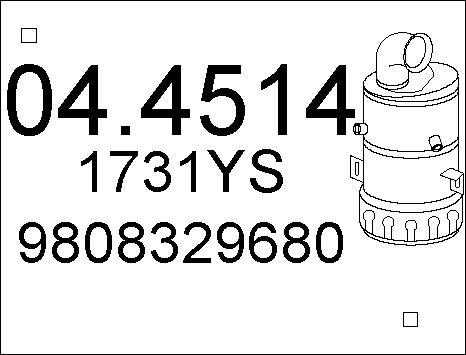 MTS 04.4514 - Katalizators autospares.lv