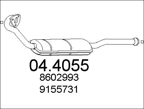 MTS 04.4055 - Katalizators www.autospares.lv