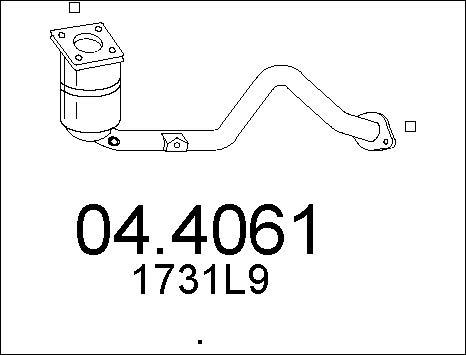 MTS 04.4061 - Katalizators www.autospares.lv