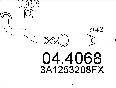 MTS 04.4068 - Katalizators www.autospares.lv