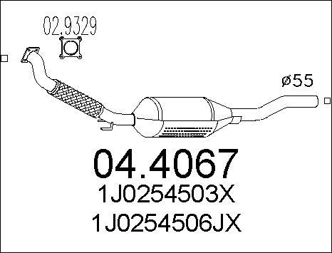 MTS 04.4067 - Katalizators www.autospares.lv