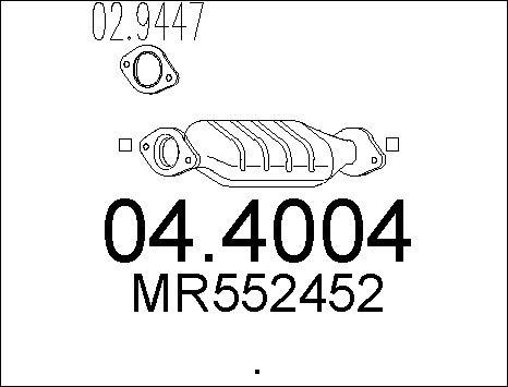 MTS 04.4004 - Katalizators autospares.lv