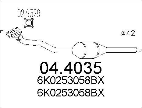 MTS 04.4035 - Katalizators www.autospares.lv