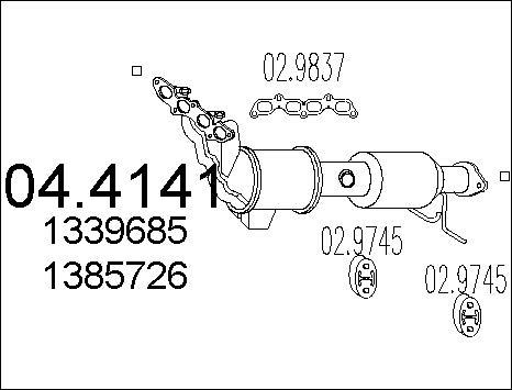 MTS 04.4141 - Katalizators www.autospares.lv