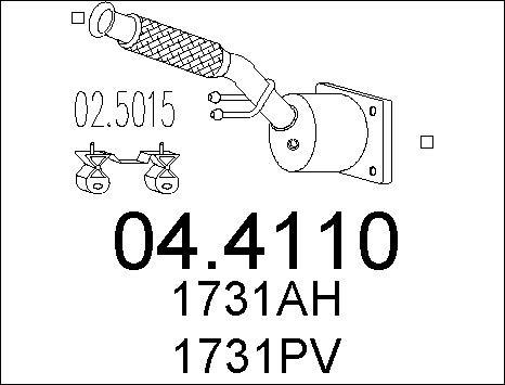 MTS 04.4110 - Katalizators autospares.lv