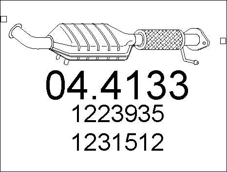 MTS 04.4133 - Katalizators www.autospares.lv