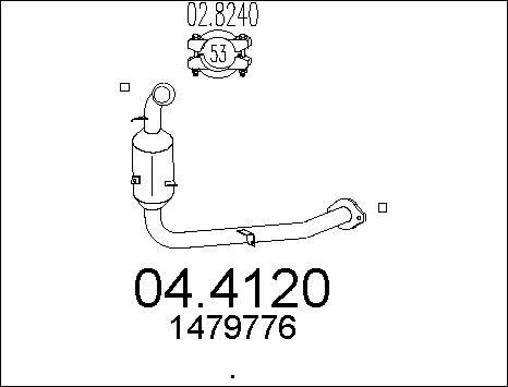 MTS 04.4120 - Katalizators autospares.lv