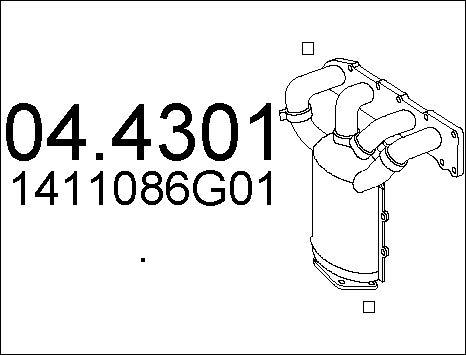 MTS 04.4301 - Katalizators autospares.lv