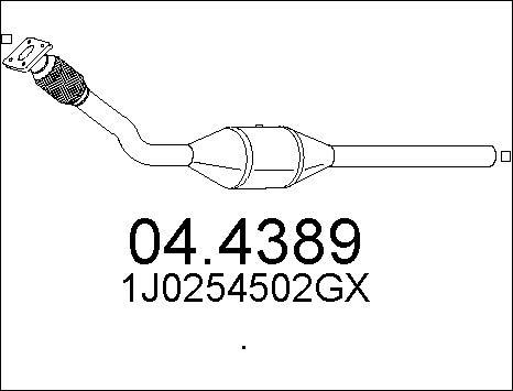 MTS 04.4389 - Katalizators www.autospares.lv