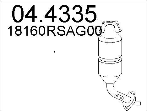 MTS 04.4335 - Katalizators www.autospares.lv