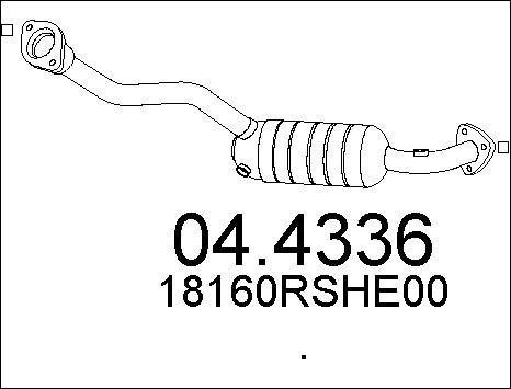 MTS 04.4336 - Katalizators www.autospares.lv