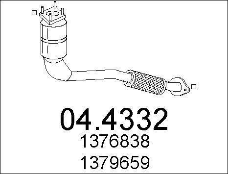 MTS 04.4332 - Katalizators www.autospares.lv