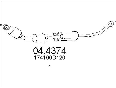 MTS 04.4374 - Katalizators www.autospares.lv