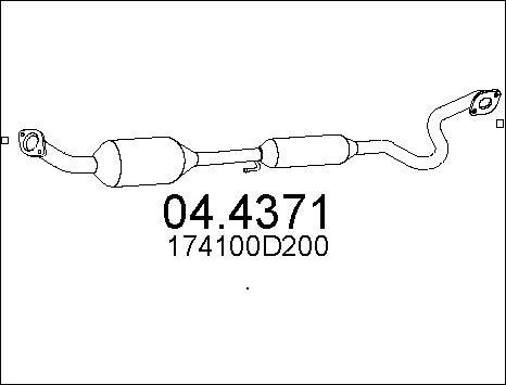 MTS 04.4371 - Katalizators www.autospares.lv