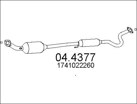 MTS 04.4377 - Katalizators www.autospares.lv