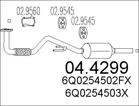 MTS 04.4299 - Katalizators www.autospares.lv