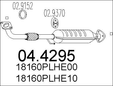 MTS 04.4295 - Katalizators autospares.lv