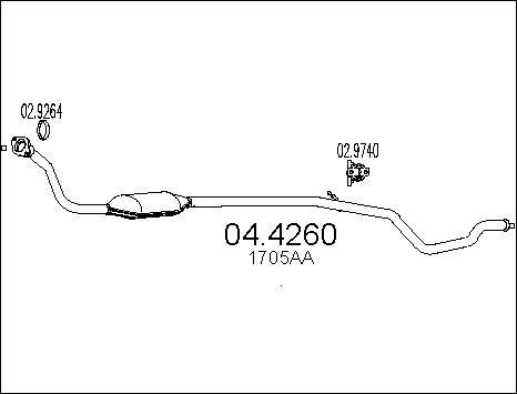 MTS 04.4260 - Katalizators www.autospares.lv