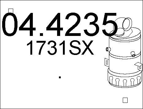 MTS 04.4235 - Katalizators www.autospares.lv