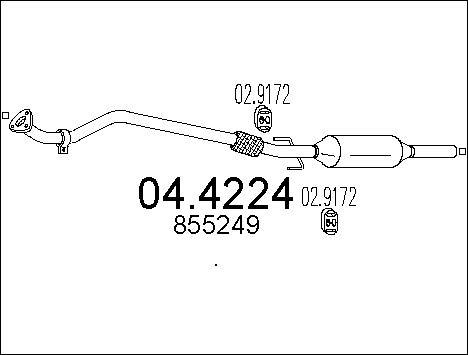 MTS 04.4224 - Katalizators autospares.lv