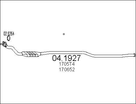 MTS 04.1927 - Katalizators autospares.lv