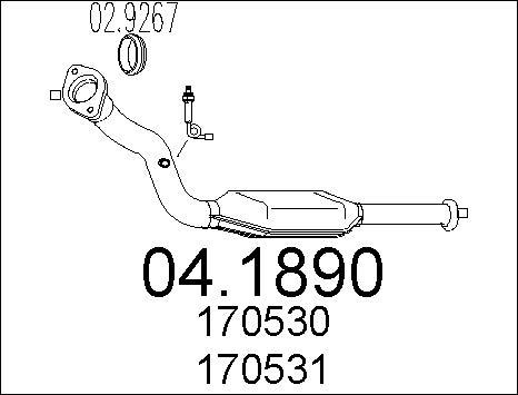 MTS 04.1890 - Katalizators autospares.lv