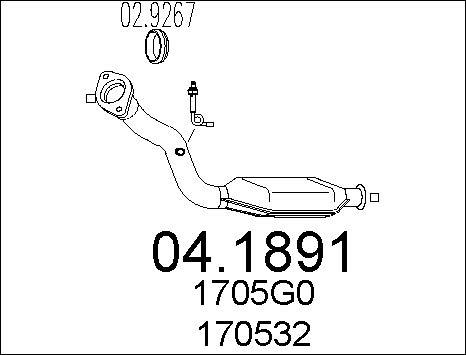 MTS 04.1891 - Katalizators autospares.lv