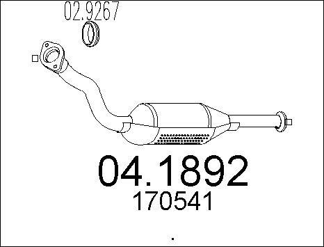 MTS 04.1892 - Katalizators autospares.lv