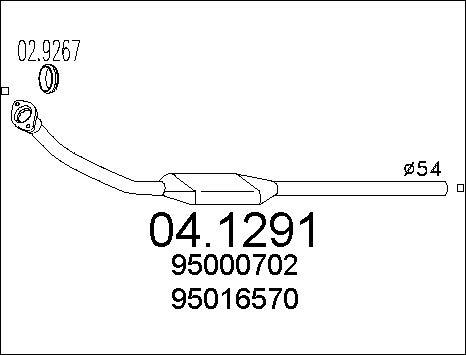 MTS 04.1291 - Katalizators autospares.lv