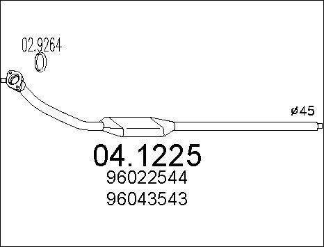 MTS 04.1225 - Katalizators autospares.lv