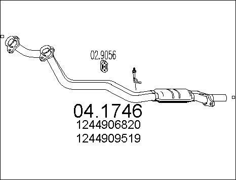 MTS 04.1746 - Katalizators autospares.lv