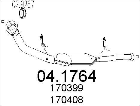 MTS 04.1764 - Katalizators autospares.lv