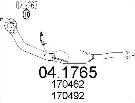 MTS 04.1765 - Katalizators autospares.lv