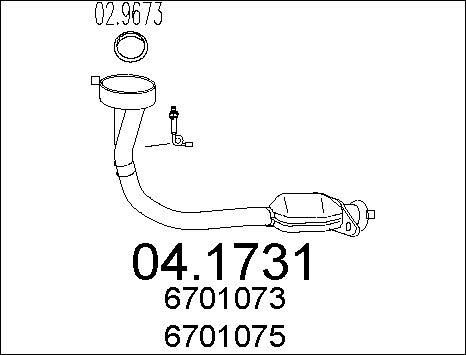 MTS 04.1731 - Katalizators autospares.lv