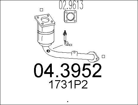 MTS 04.3952 - Katalizators www.autospares.lv