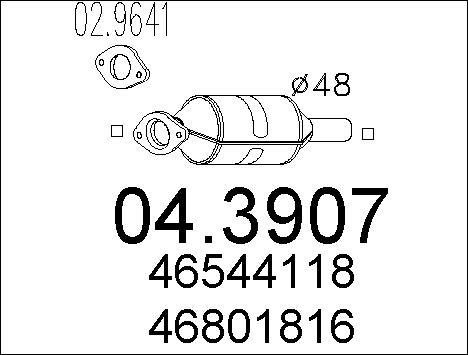 MTS 04.3907 - Katalizators www.autospares.lv