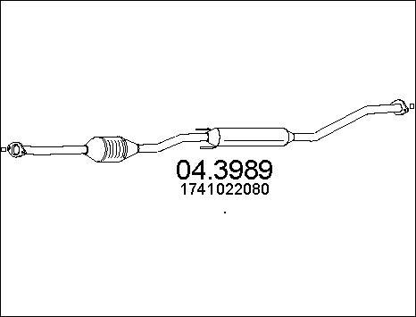 MTS 04.3989 - Katalizators www.autospares.lv