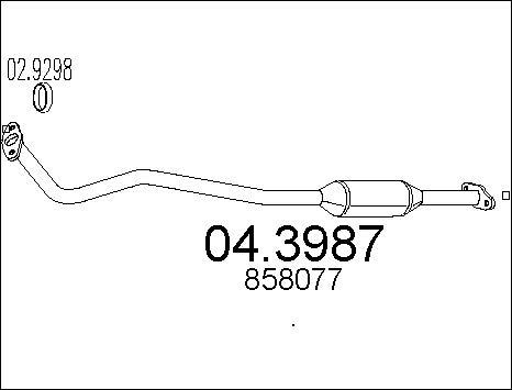 MTS 04.3987 - Katalizators www.autospares.lv