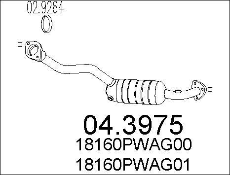 MTS 04.3975 - Katalizators autospares.lv