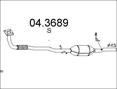 MTS 04.3689 - Katalizators www.autospares.lv