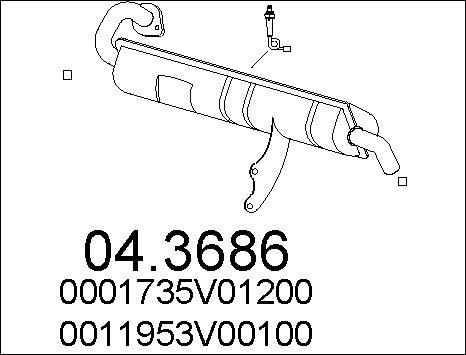 MTS 04.3686 - Катализатор www.autospares.lv