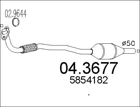 MTS 04.3677 - Katalizators www.autospares.lv