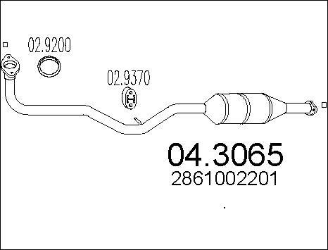 MTS 04.3065 - Katalizators www.autospares.lv