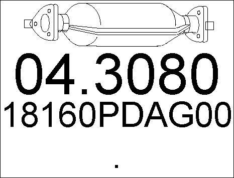 MTS 04.3080 - Katalizators www.autospares.lv