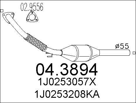 MTS 04.3894 - Katalizators www.autospares.lv