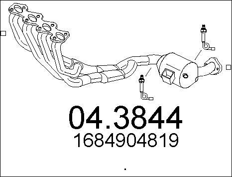 MTS 04.3844 - Katalizators www.autospares.lv